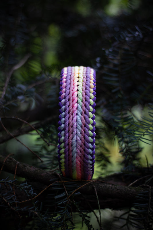 Paracordový obojek na míru ve vzoru 'Luna wide🌙'