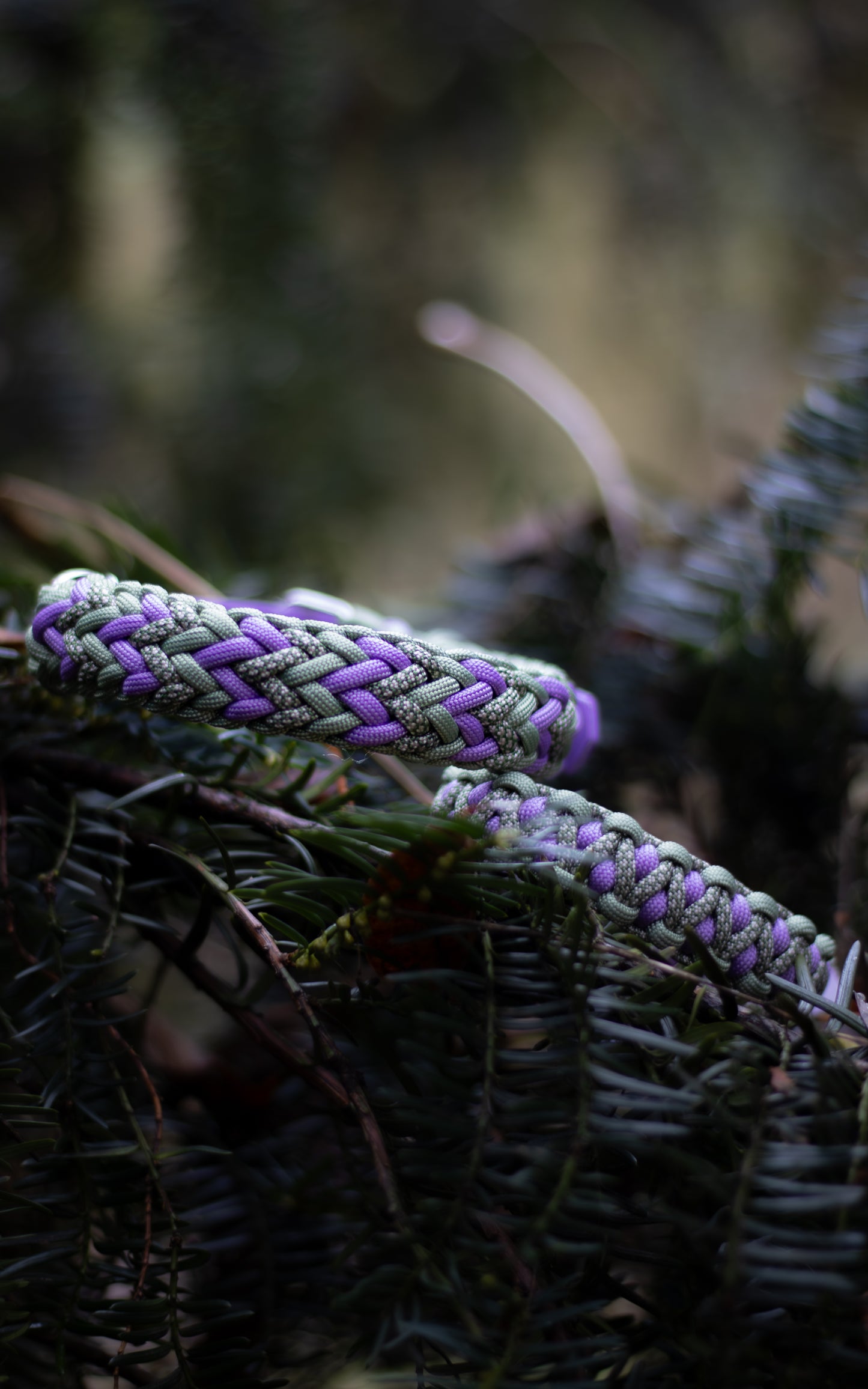Nastavitelný paracordový obojek 'Fairy dust'