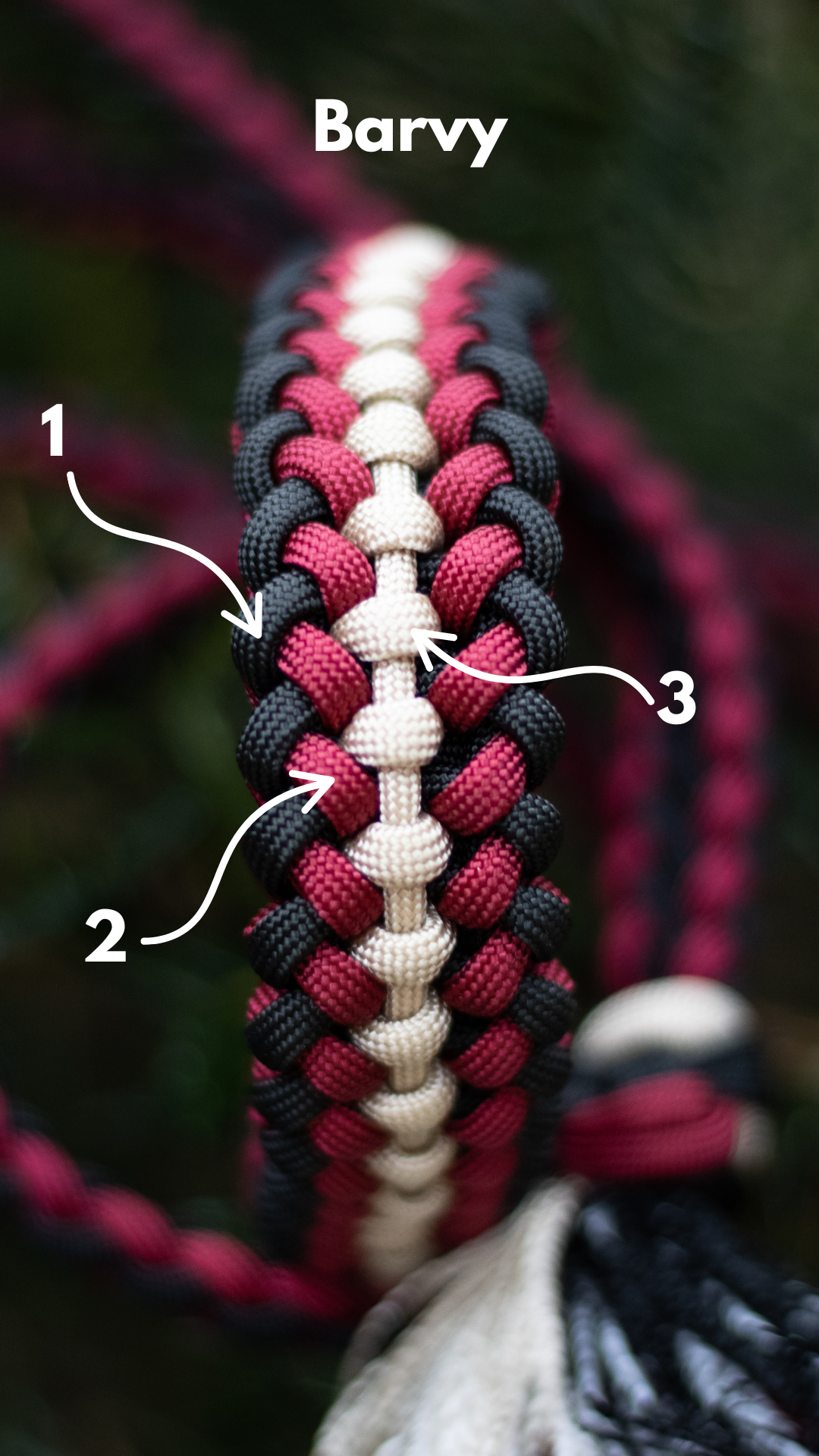 Paracordový obojek na míru ve vzoru 'Covenant'