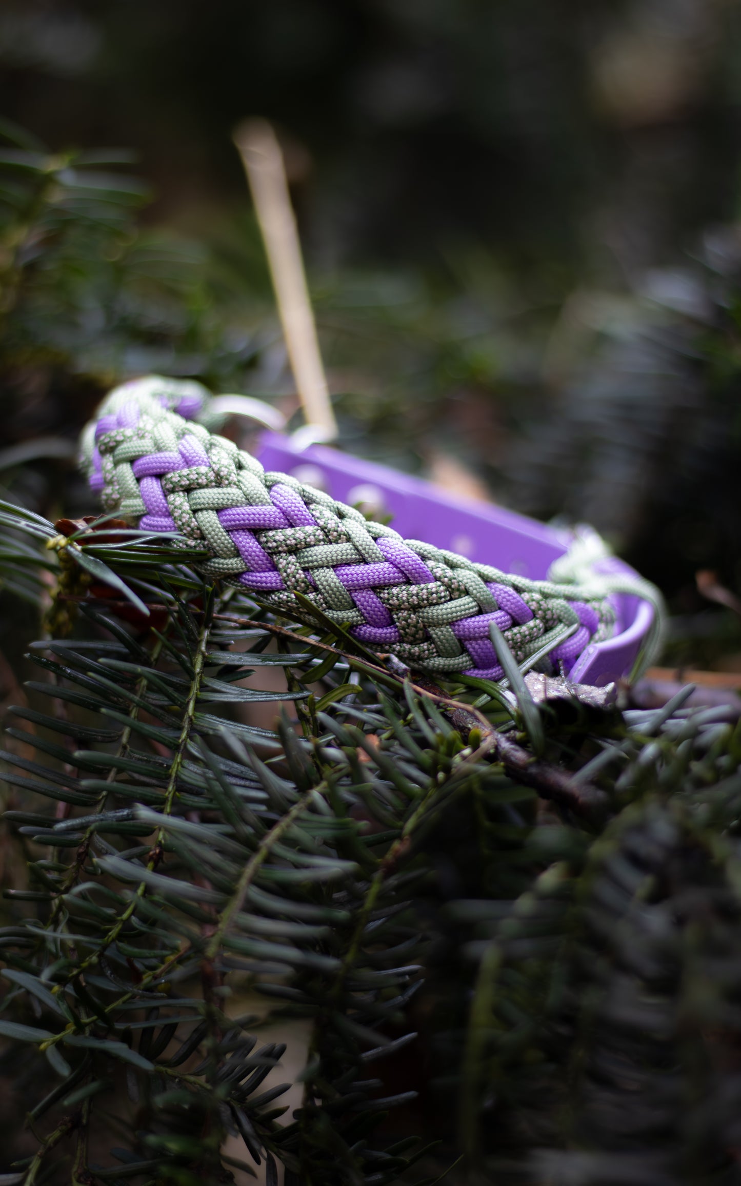 Nastavitelný paracordový obojek 'Fairy dust'