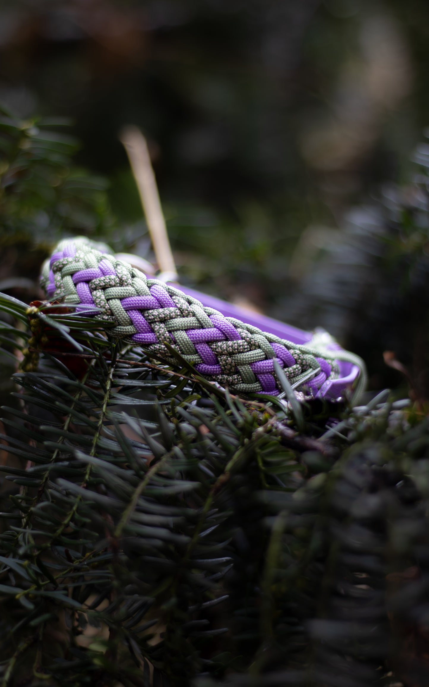 Nastavitelný paracordový obojek 'Fairy dust'