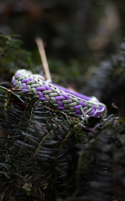 Nastavitelný paracordový obojek 'Fairy dust'