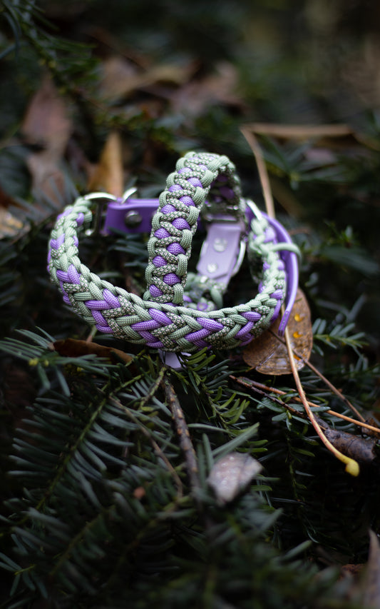 Nastavitelný paracordový obojek 'Fairy dust'