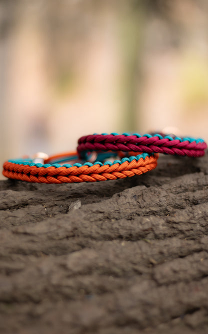 Paracordový obojek na míru ve vzoru 'Light' pro malé psy