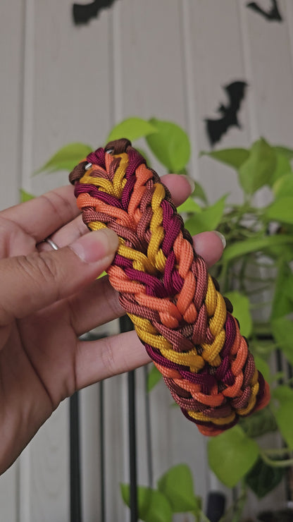 Nastavitelný paracordový obojek 'Autumn 🍁'