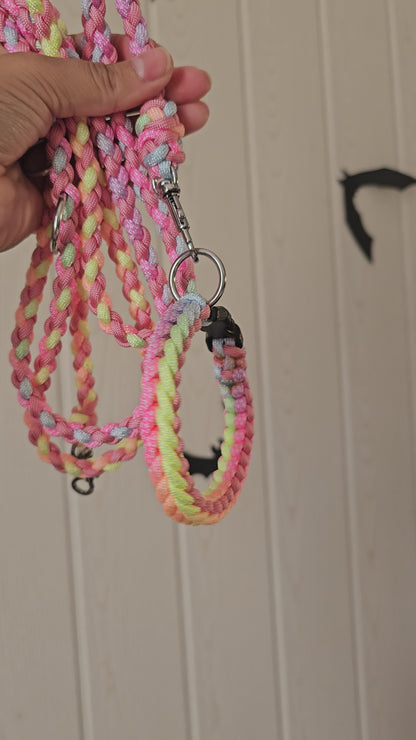 Paracordový obojek na míru ve vzoru 'Light' pro malé psy