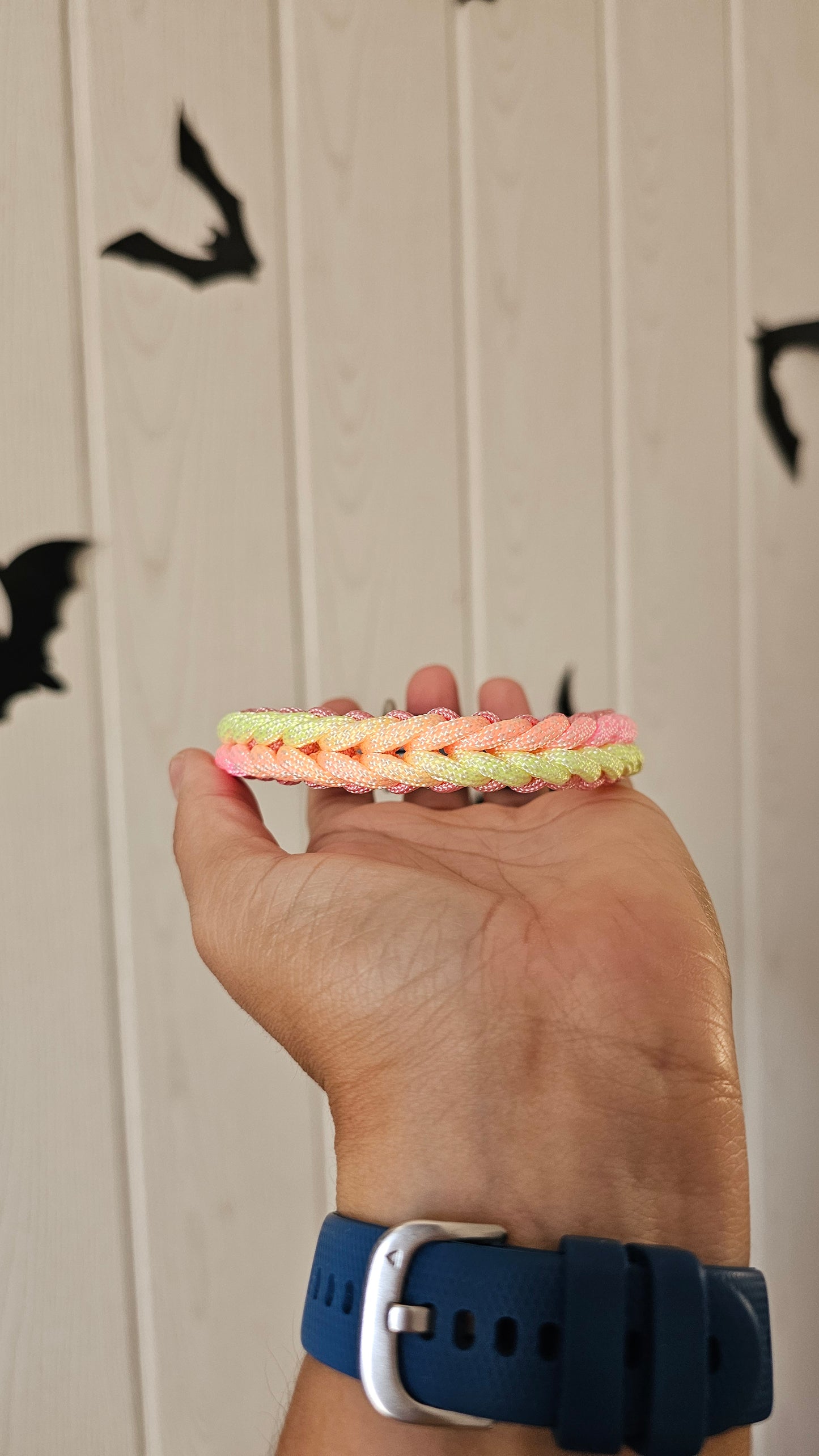 Paracordový obojek na míru ve vzoru 'Light' pro malé psy