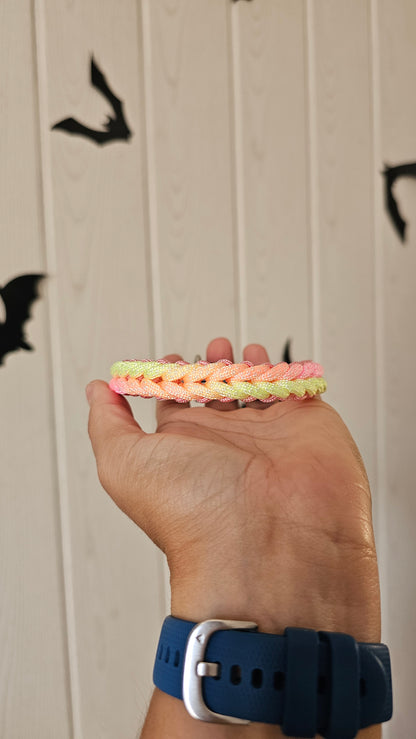 Paracordový obojek na míru ve vzoru 'Light' pro malé psy