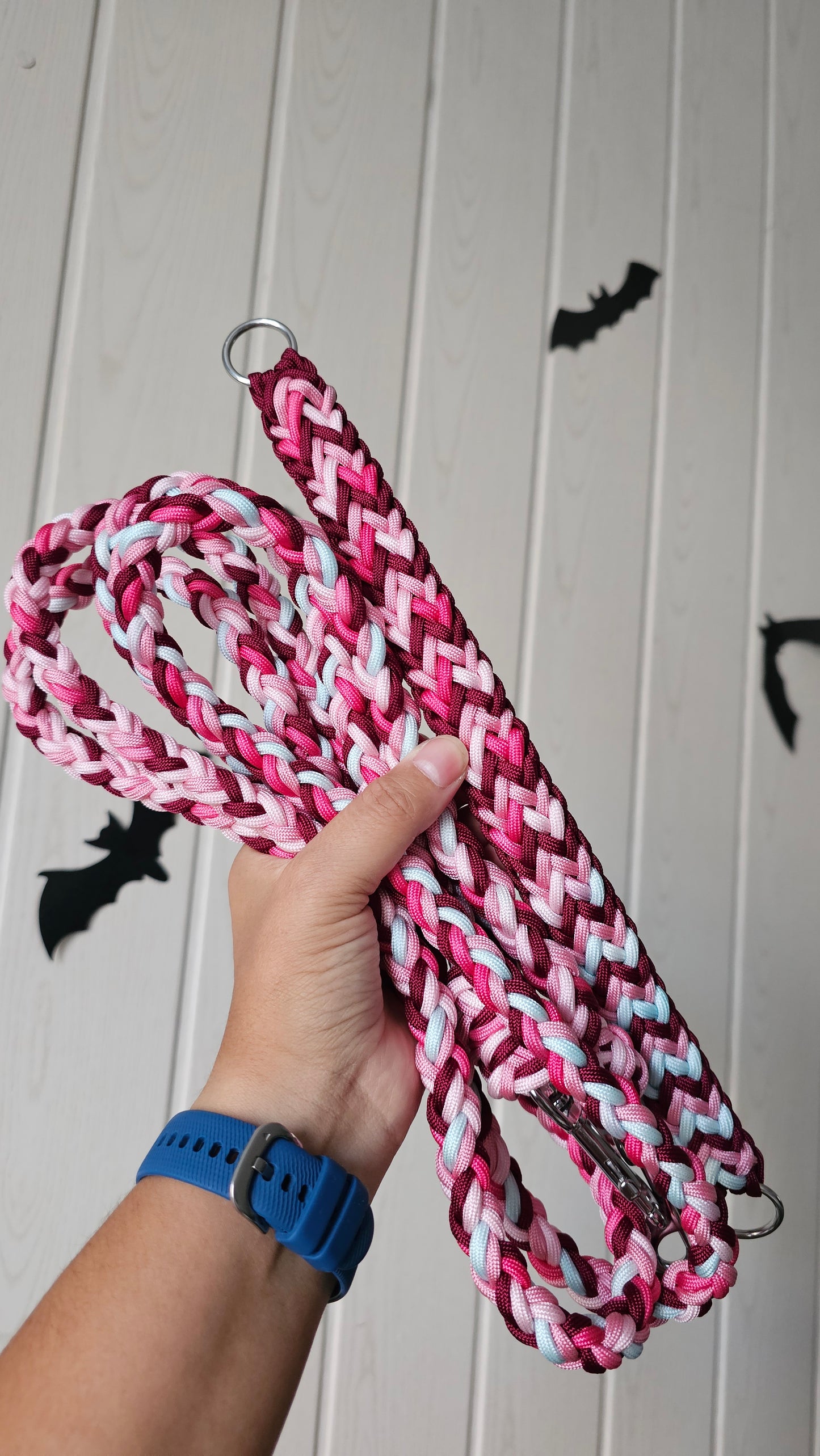 Paracordový obojek na míru ve vzoru 'Fairy dust'