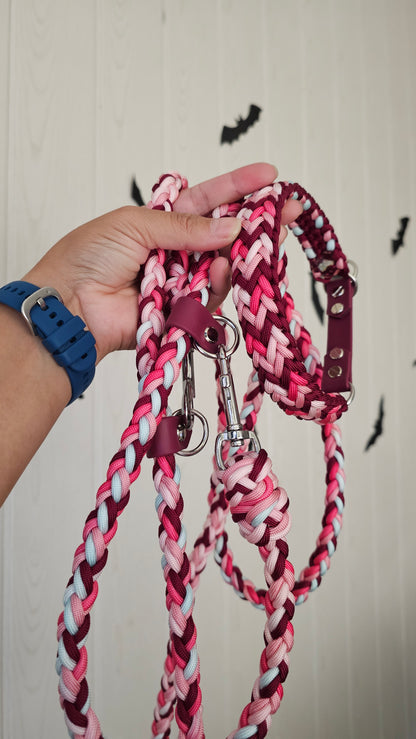 Paracordový obojek na míru ve vzoru 'Fairy dust'