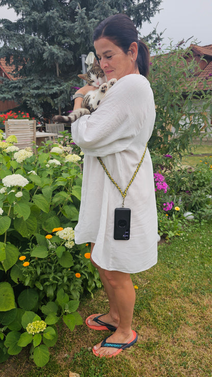Paracordový crossbody popruh na telefon