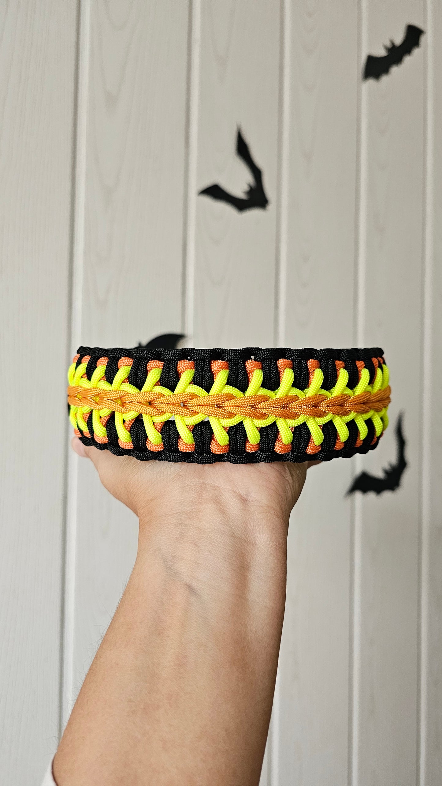 Paracordový obojek na míru ve vzoru 'Sky'