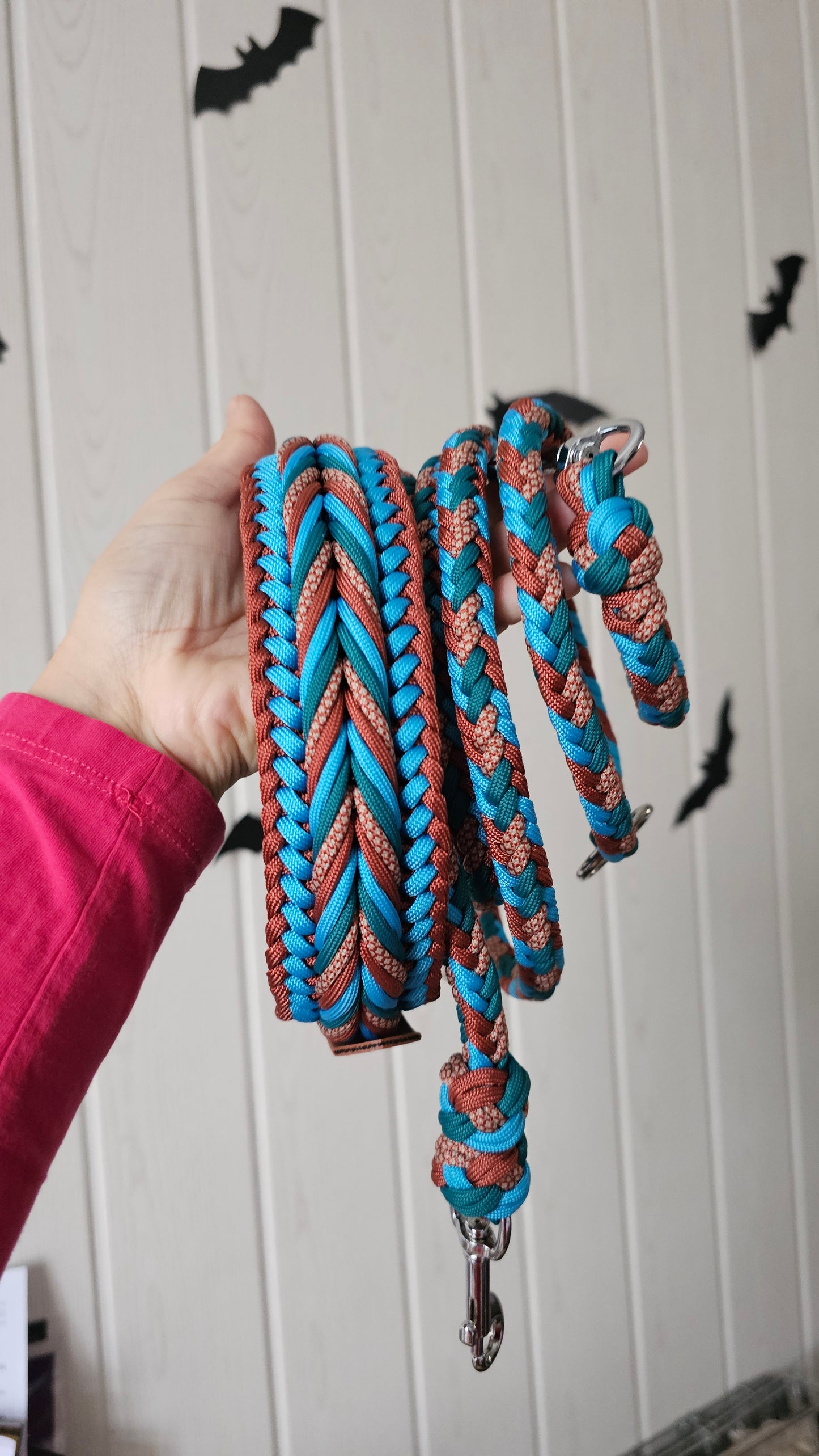 Paracordový obojek na míru ve vzoru 'Mountain breeze 🏔️'