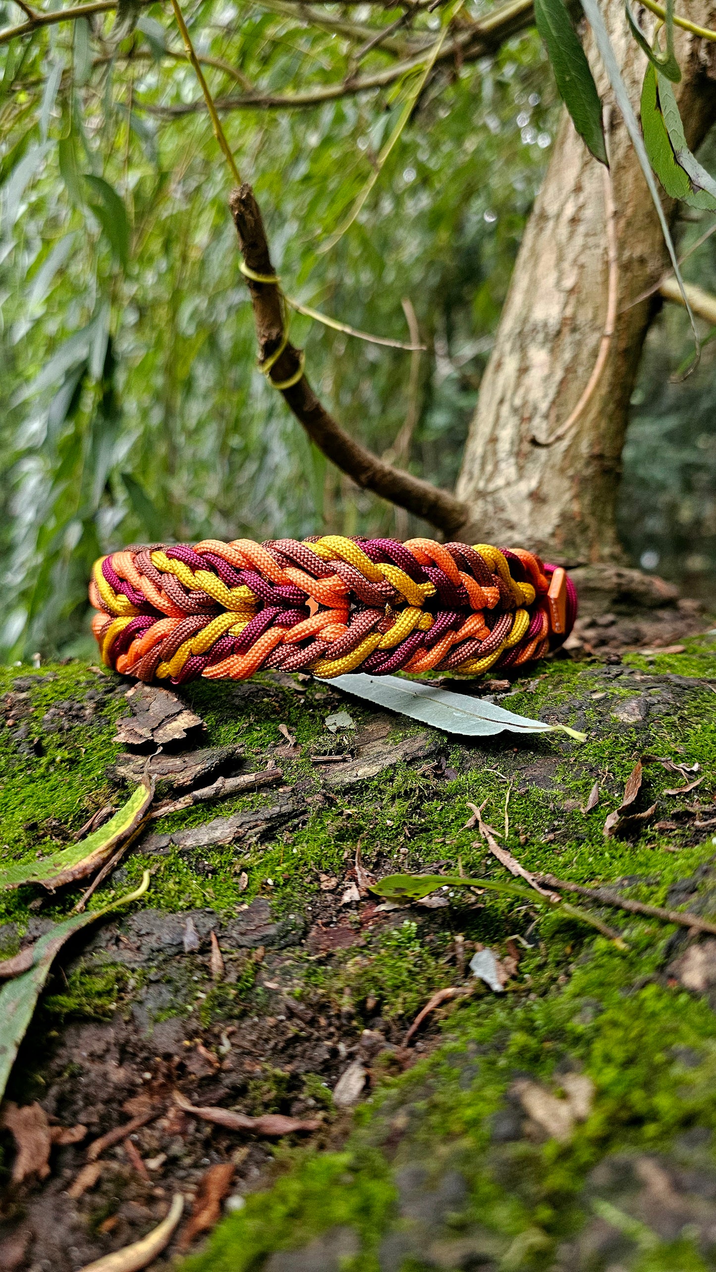 Nastavitelný paracordový obojek 'Autumn 🍁'