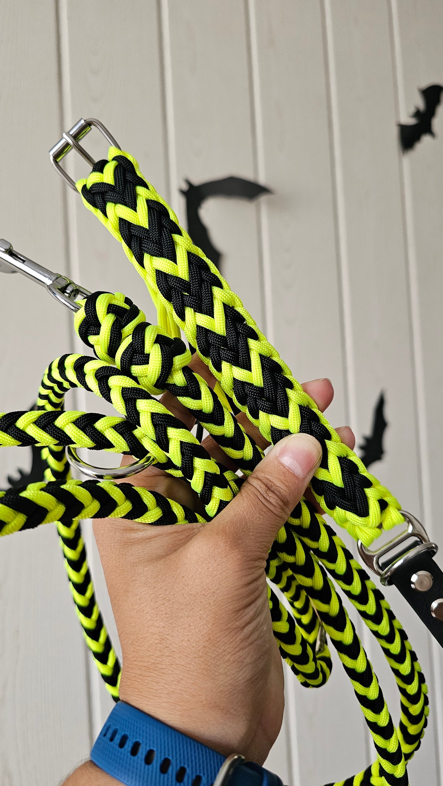 Paracordový obojek na míru ve vzoru 'Fairy dust'