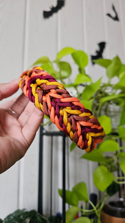 Nastavitelný paracordový obojek 'Autumn 🍁'