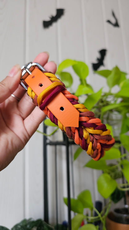 Nastavitelný paracordový obojek 'Autumn 🍁'
