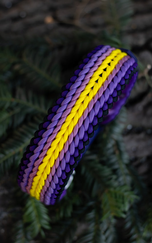 Paracordový obojek na míru ve vzoru 'Luna wide🌙'