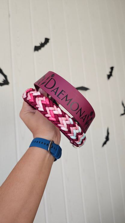 Paracordový obojek na míru ve vzoru 'Fairy dust'