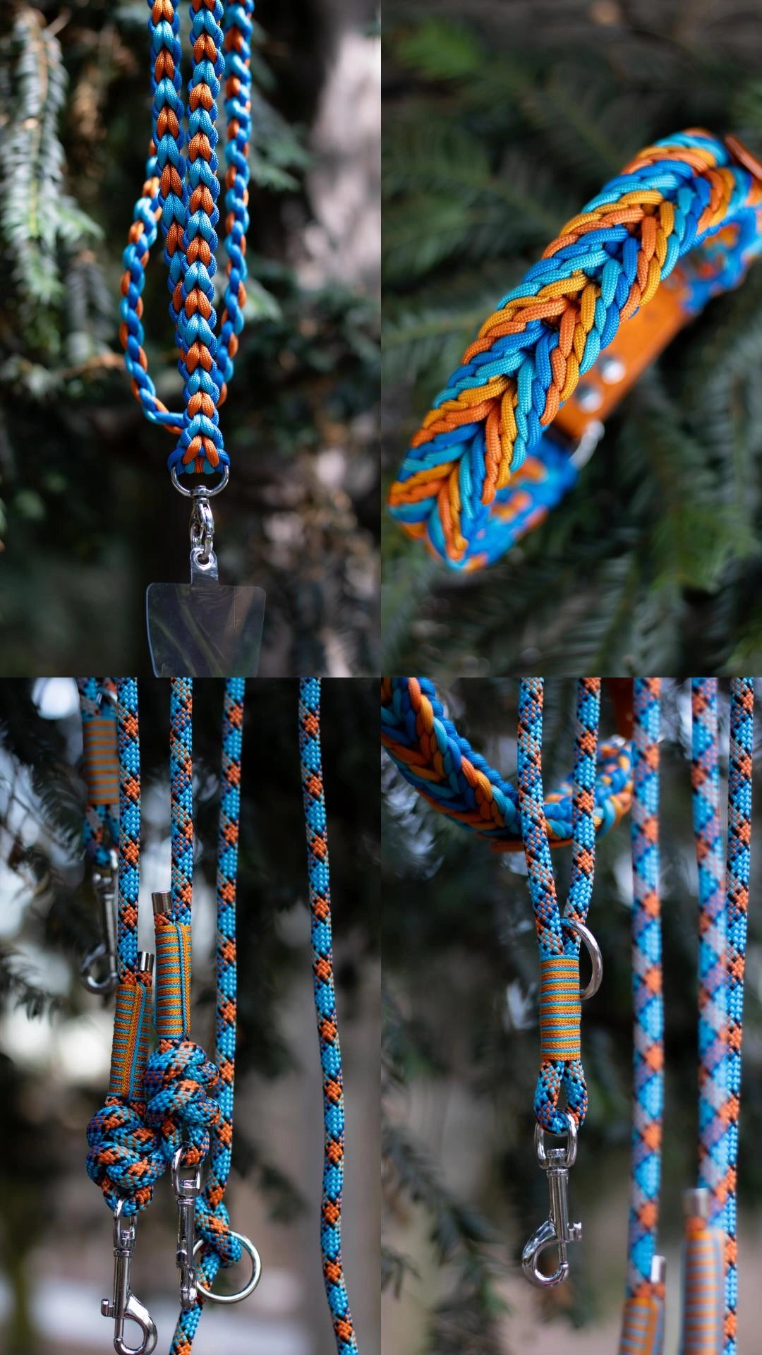 Paracordový crossbody popruh na telefon